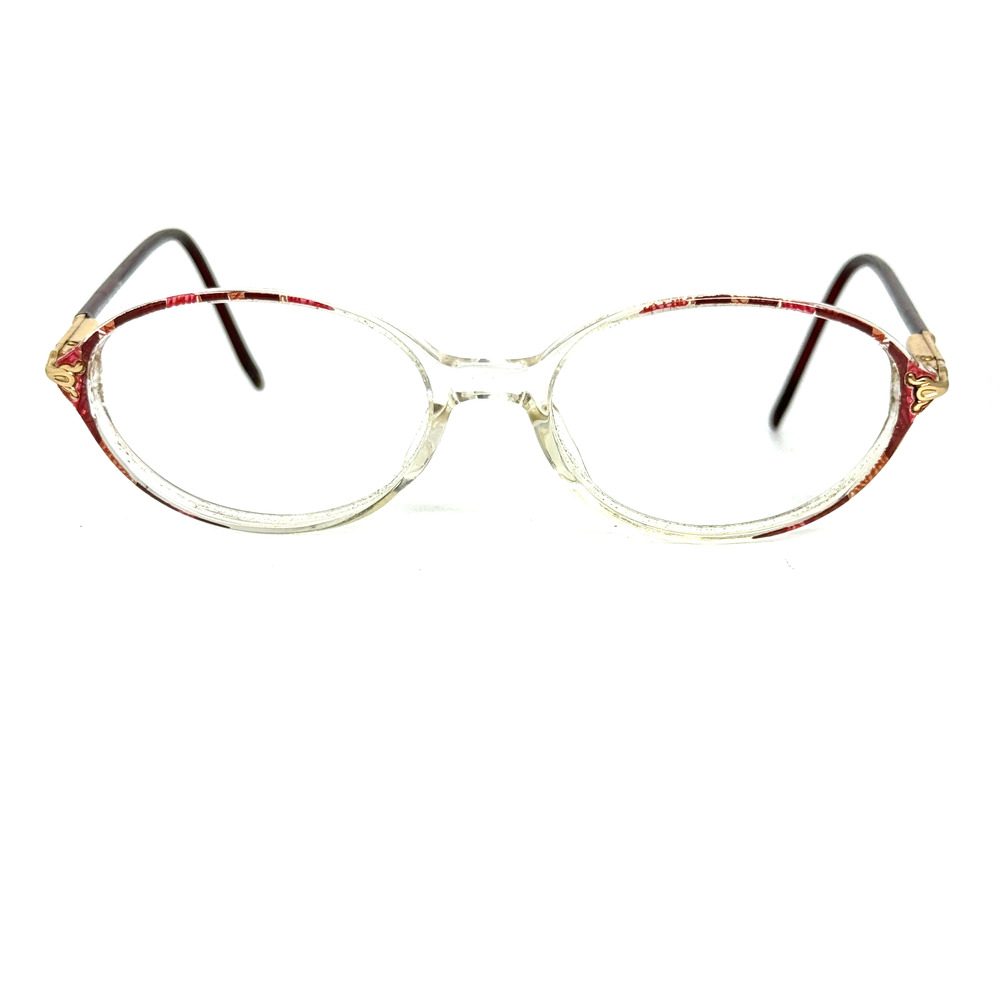 LUXOTTICA LU‎ 4280 W102 CLEAR /ROSE-RED Eyeglasses Frames 52-17-135 H18710
